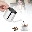 Stainless Steel Drip Coffee Pot Long Gooseneck Spout Kettle Cup Tea Tool Silver