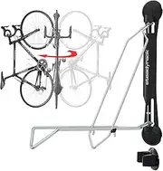 Steadyrack Bike Rack - Classic Vertical Wall Mount for Garage, Easy Lift Indoor Bike Storage Solution for Home, Bicycle Hangers for Garage Can Hold up to 77 lbs