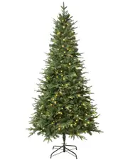 First Traditions Feel-Real Duxbury Light Green Mixed Tree With 260 Warm White LED Lights