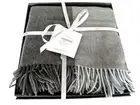 Somma Italy Yukon Plaid 100% Lambswool Throw Tasseled 51"x75", New in Box