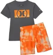 [Hurley] Baby Boys' Swim Suit 2-Piece Set (7, Melon Tint)