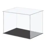36x26x25.5cm Acrylic Display Case Box Cube Storage Box Dustproof Showcase