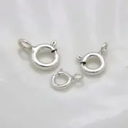 10PCS 925 Silver Necklace Buckle Bracelet Spring Buckle Lock Joint Connection Bu