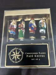 Christopher Radko Pate Knives Set of 4 nutcracker spreader Christmas Holiday
