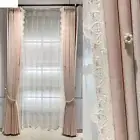 Room Jacquard Pink Curtains European Style High-precision Light Luxury Curtains