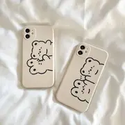 Animal Phone Case - iPhone 12 Pro Max / 12 Pro / 12 / 12 mini / 11 Pro Max / 11 Pro / 11 / SE / XS Max / XS / XR / X / SE 2 / 8 / 8 Plus / 7 / 7 Plus High five - Beige - iPhone 7 Plus / 8 Plus
