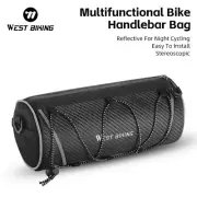Bike Bicycle Handlebar Bag Cycling Front Bag Shoulder Bag Storage Bag Black 2L