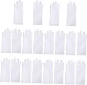 10Pairs Sunscreen Moisturizing Gloves for Women Elastic Spandex Etiquette Gloves for Jewelry Handling Gardening Cleaning and Protective Work