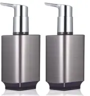 2 Pack Soap Dispenser Rust Proof Refillable Liquid Hand Dish Set Leak Proof Plastic Pump Kitchen and Bathroom