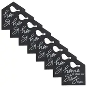 8x LVD Sign Home Black Bird Decorative Home/Lounge Wall Decor Ornament 18x15cm