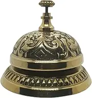 1 X Solid Brass Victorian Style Service Desk Bell