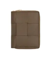 Small Cassette Compact Zip Around Wallet One size Brown