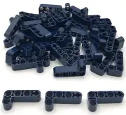 Lego 50 New Dark Blue Technic Liftarms Modified Bent Thick LShape 2 x 4 Studs