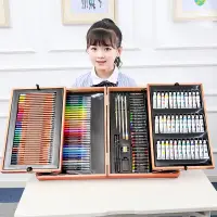 在飛比找蝦皮購物優惠-水彩筆套裝兒童小學生36色繪畫套裝禮盒裝 初學者手繪彩色筆 