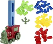 Sosoport 1Set Electric Domino Train Educational Game for Interactive Play Fun Parent Activity Present for Learning and Sharing
