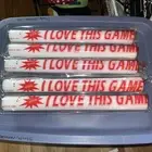 Light-Up Foam Sticks LED "I LOVE THIS GAME" Tube Soft Glow Baton Wands 5