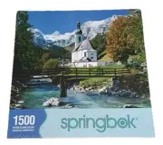 Springbok Jigsaw Puzzle 1500 Pieces Peaceful Passage Mountains Creek Stream NEW