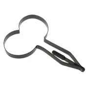Egg Fried Mould Shaped for Accessories Black