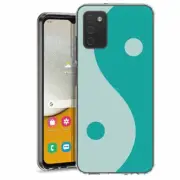 For Samsung Galaxy A03s A02s TPU Case Cover+Glass(YinYang Teal)