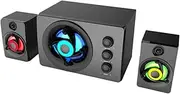 1 Set Audio Desktop Speakers Soundbar Portable Speaker Sound Bar Stereo Soundbox Stereo Speaker Speakers for Music Soundbox Practical Speakers Wooden Black