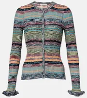 [Ulla Johnson] Ulla Johnson Lex striped cardigan AU 14 multicoloured