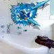 五象設計 海洋生物012 DIY 壁貼 可移除環保牆貼 立體牆貼 創意客廳3D海豚群 組合貼