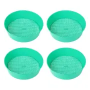 4 PCS Gardening Mesh Sieve Sifter for Soil Dirt Screen Pan Accessories