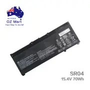 Genuine SR04XL Battery HP OMEN 17-cb 17-cb0056tx 17-cb1521na 17t-cb 15.4V 70Wh