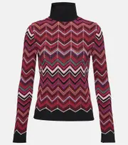 [Missoni] Missoni Zig-zag knit turtleneck sweater AU 16 multicoloured