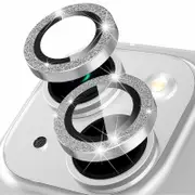 Tough On iPhone 15 / iPhone 15 Plus Camera lens Protector Tempered Glass Individual Ring Glitter Diamond