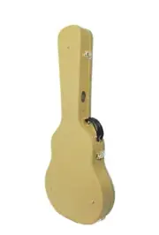 Haze Semi-Hollow Body Electric Guitar Hard Case, Yellow Twill, Lockable. 19020HA