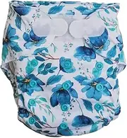 Monarch Ultimate Wipeable Cloth Nappy with Hook and Loop Closure, Ocean Meadow
