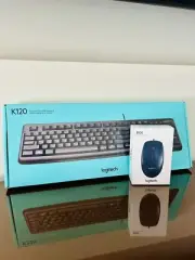 Logitech Wired B100 Mouse & K120 Keyboard NIB!