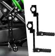 Xitomer 1 1/4" Foot pegs Adjustable Highway Peg Mounts Compatible with KLR 650, VERSYS 650 KLE650, VULCAN Series, Concours 14, ELIMINATOR Motorcycle Highway Peg Mounts Footrest (165mm)