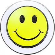 Nebula GripPro Magnetic Phone Grip Ring Holder Easy Hold Free Hand Angled Adjustable Removeable Transparent Smiley Face