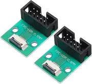 uxcell 2pcs FFC FPC Connector Board 10 Pin 0.5mm Socket to 2.54mm Double Row DC3 Male Pin Header Strip Adapter, PCB Converter Board for LCD TVs/Digital Cameras/Laptops