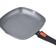 Wildtrak Compact 28cm Non-Stick Grill Pan w/ Detachable Handle - Grey