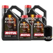 12L Motul 8100 X-CLEAN 5W40 Wix XP Filter Motor Oil Change Kit API SN