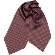 Elizabetta Navona - Silk Ascot Cravat Tie for Men in Chocolate at Nordstrom One Size