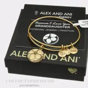 Authentic Alex and Ani Because I Love You Granddaughter (i) Gold Bangle *old