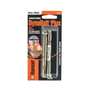 4 X Ramset 8 x 90mm DynaBolt Plus Hex Nut Bolt - 2 Pack
