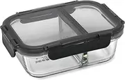 Pyrex Meal Prep Divided Glass Storage, 580 ml Capacity