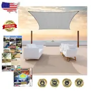 190 GSM Grey Sun Shade Sail - 95% UV Protection, Water Resistant