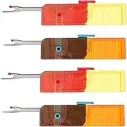 KONTONTY 4Pcs Ergonomic Seam Ripper Tool Durable Sewing Thread Remover for Quick Unpick for Tailoring Crafting and Home Sewing Includes Rippers