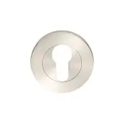 Zanda 55mm Diameter Brushed Nickel Round Euro Escutcheon