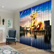 3D Dragon Sky 5 Blockout Photo Curtain Printing Curtains Drapes Fabric Window AU