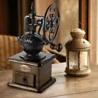 Vintage Manual Coffee Grinder Wheel Design Coffee Bean Hand Mill Grinding Retro
