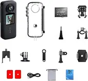 4K60fps Ultra Hd 48MP WiFi Action Camera with Touch Screen-Waterproof Sports Camera and Bicycle Helmet Accessories Kit