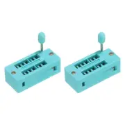 Universal IC Test ZIF Socket 14 Pin 2.54mm Pitch, 2 Pack