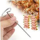 10PCS Stainless Steel Barbecue Skewers Universal Air Fryer